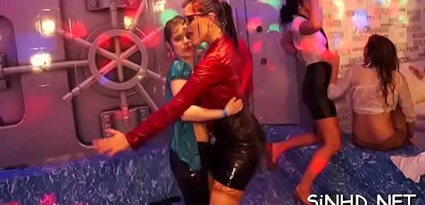 Naughty and moist group sex